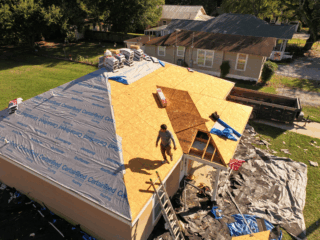 roof being replaced